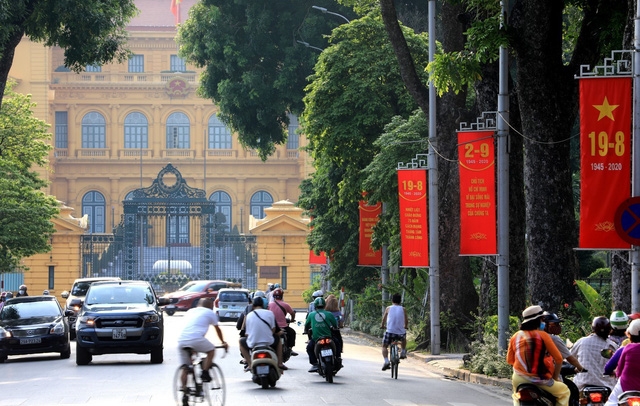 Hanoi adorned with flags and banners in celebration of Independence Day (September 2) Hanoi adorned with flags and banners in celebration of Independence Day (September 2)